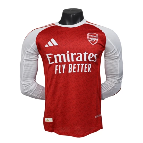 2025-26 Arsenal Long Sleeve Jersey Home Football Shirt -Player version
