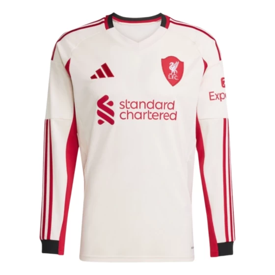 25-26 Liverpool away Long Sleeve football jersey  Fan version