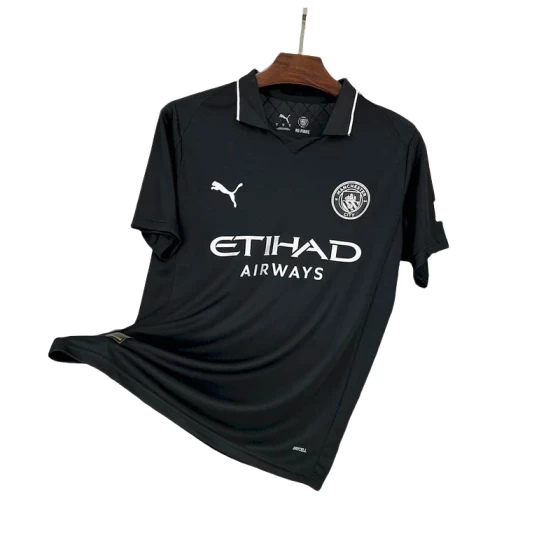 2025/2026 Manchester City Black Away Football Shirt  Fan Version