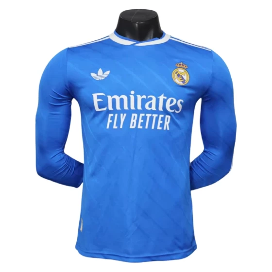 2025-26 Real Madrid Third Away Long Sleeve Football Shirt  Player version
