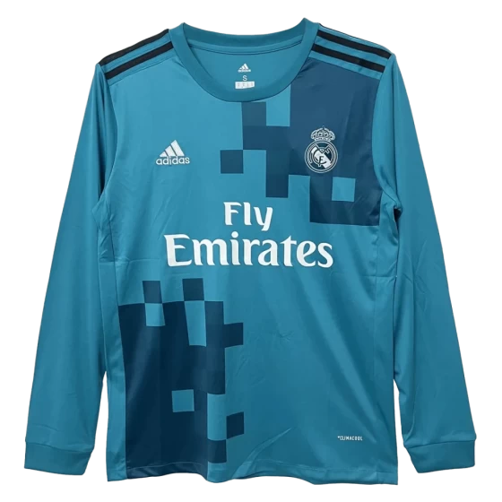 2017/18 Real Madrid Retro Long Sleeve Jersey Third Away