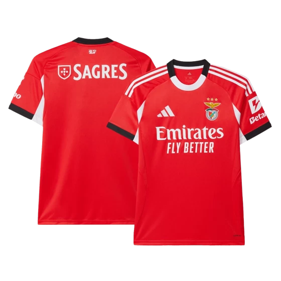 Benfica Soccer Jersey Home Shirt 2025-26